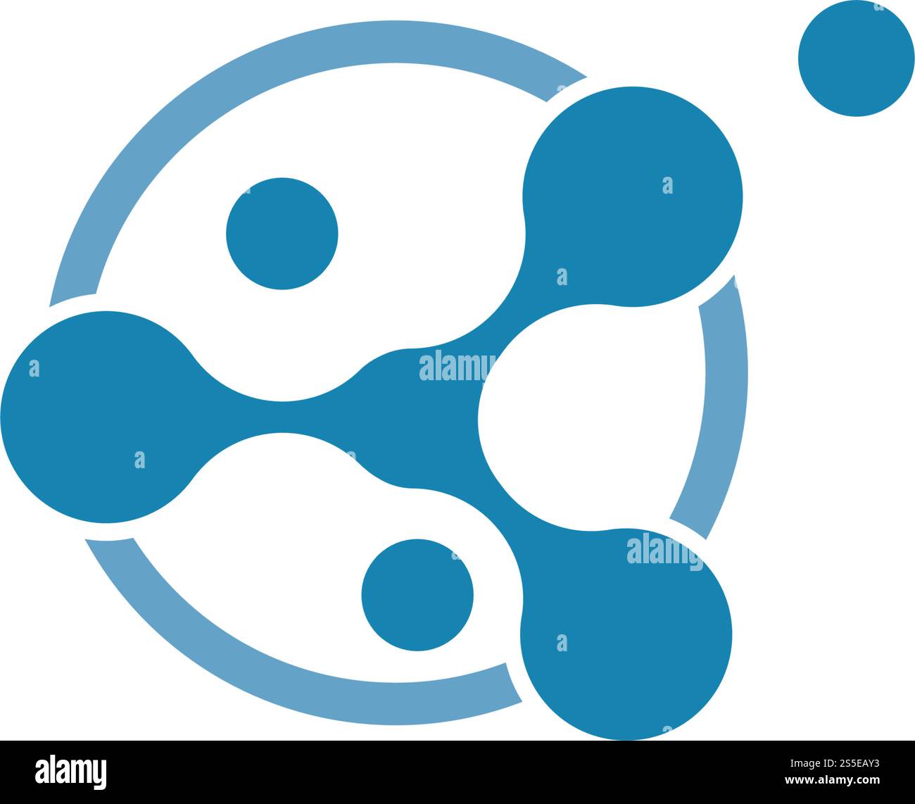 molecule ilustration  vector icon template Stock Vector
