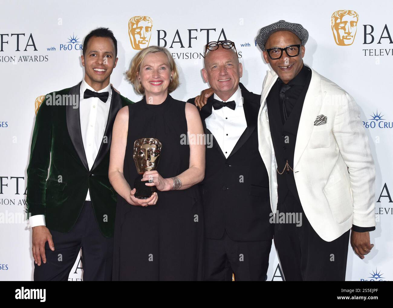 Kristen Ramsay Will Kirk, Kristen Ramsay, Steve Fletcher and Jay Blades at the BAFTA ...