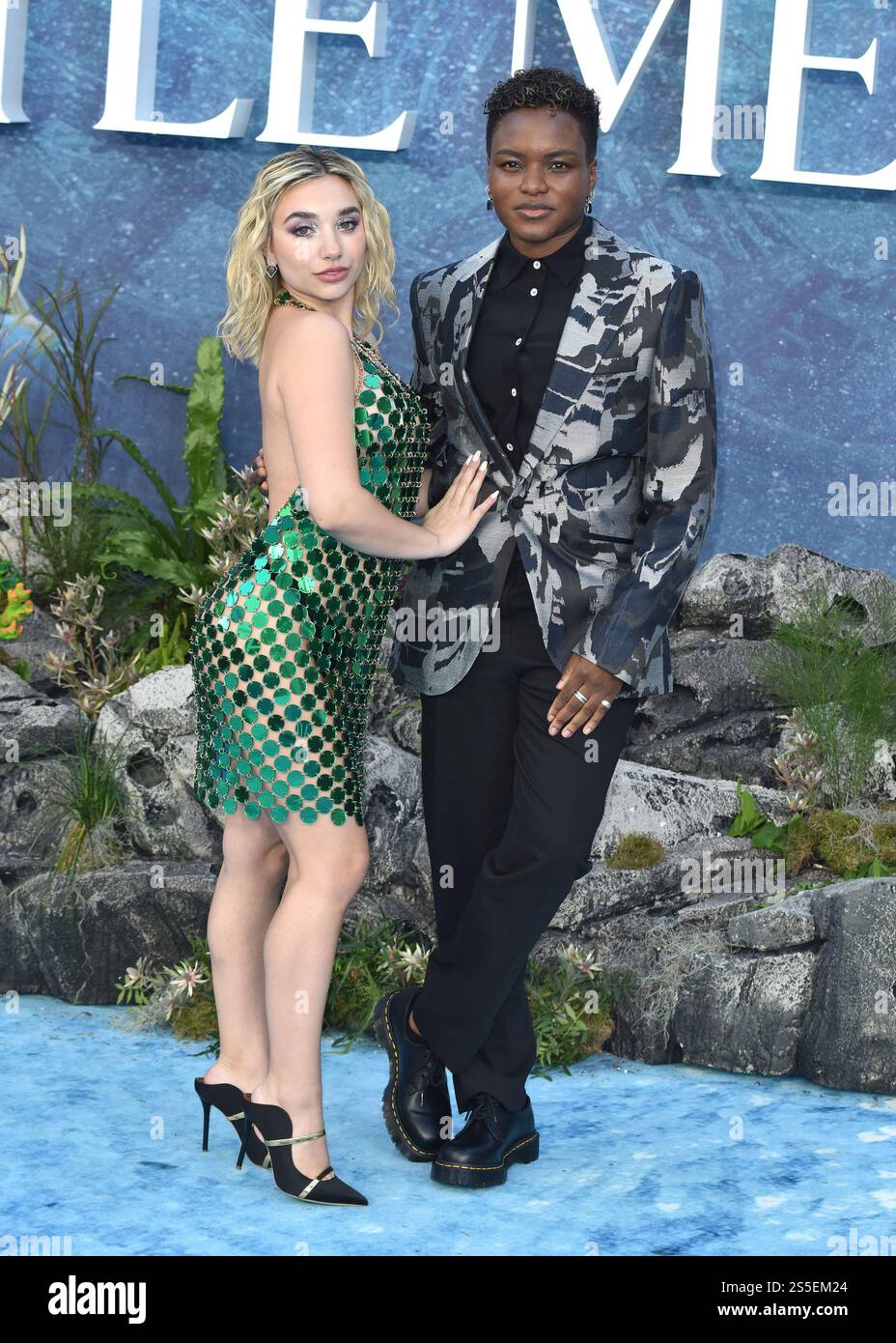 Ella Baig and Nicola Adams attends ‘ The Little Mermaid ‘ - UK Premiere at the Odeon Luxe Leicester Square in London, England. UK.  15th May Stock Photo