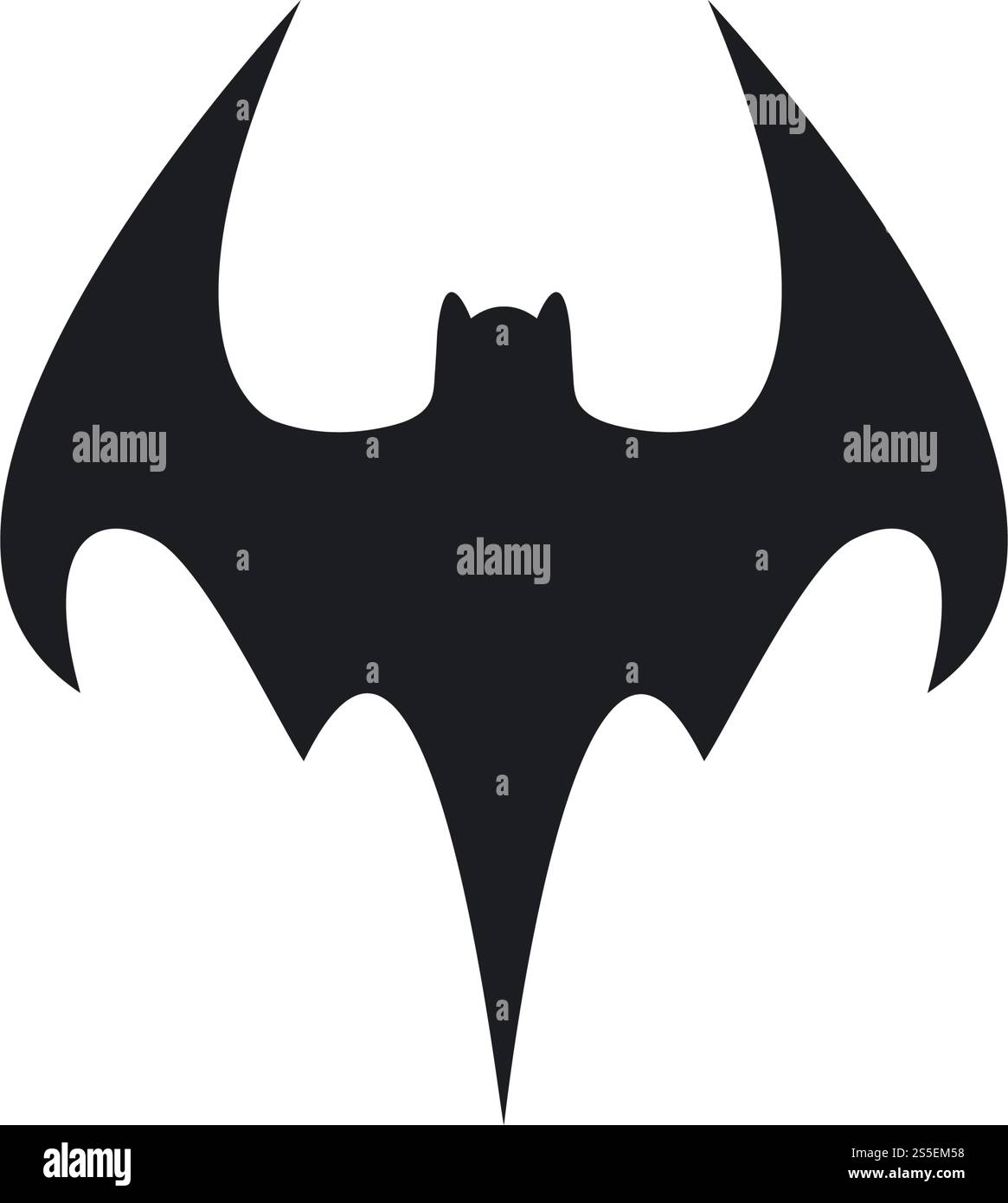 Bat ilustration logo vector template Stock Vector