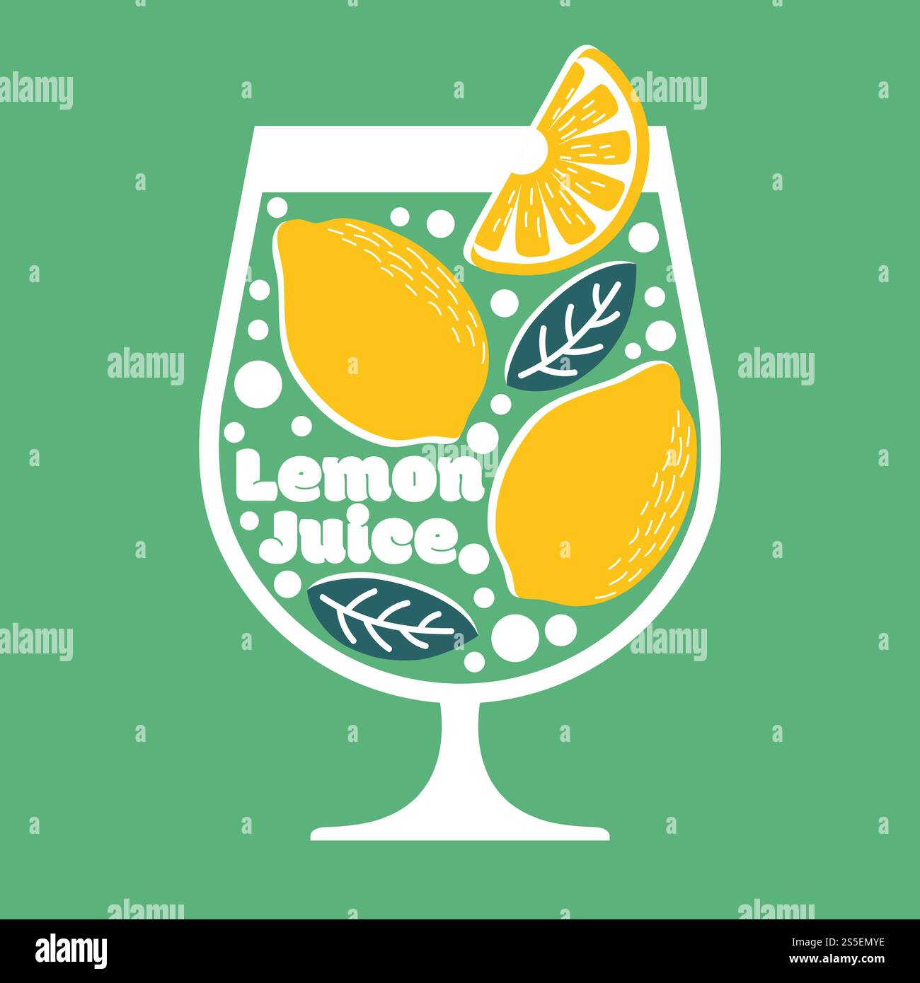 Lemon background. Summer exotic and tropic juice lemonade vector ...