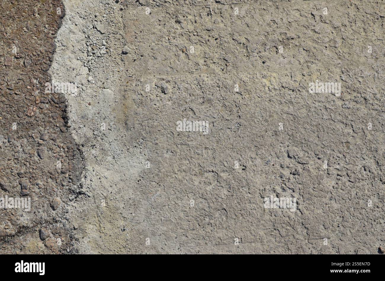 Texture of dirty and gloomy gray asphalt under sunlight during the ...
