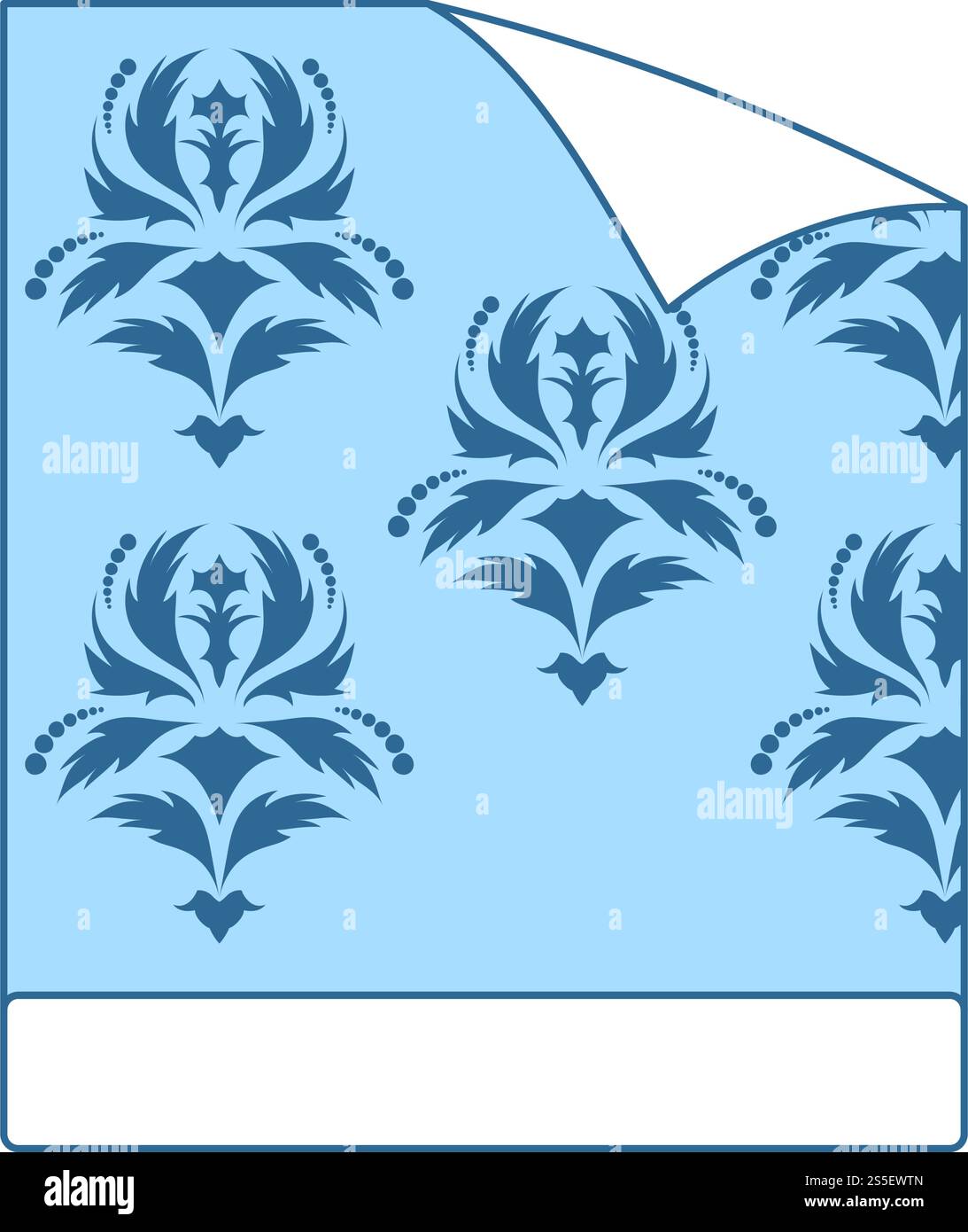 Wallpaper Icon. Thin Line With Blue Fill Design. Vector Illustration ...