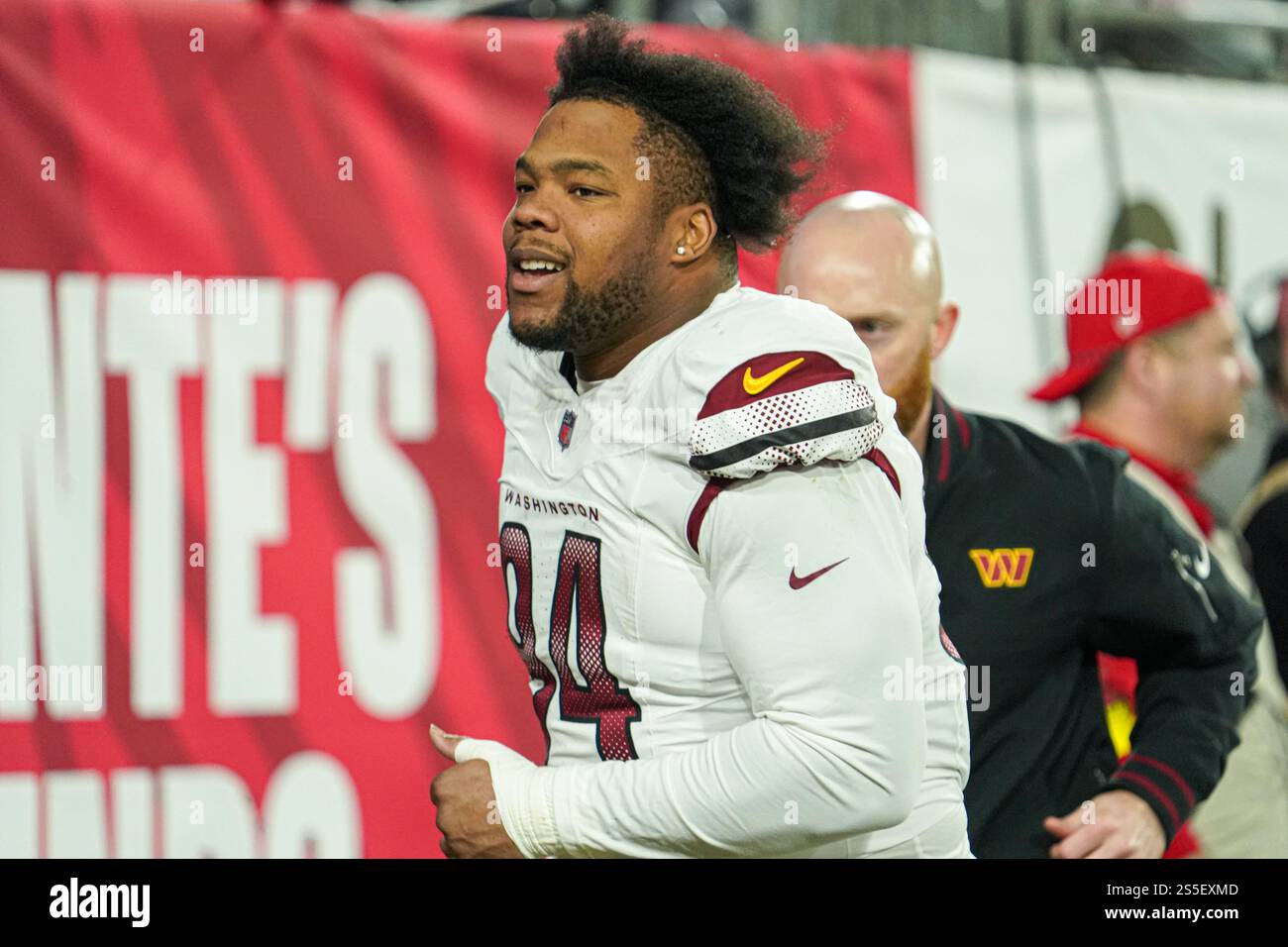 Tampa Bay, Florida, USA, January 12, 2025, Washington Commanders player ...