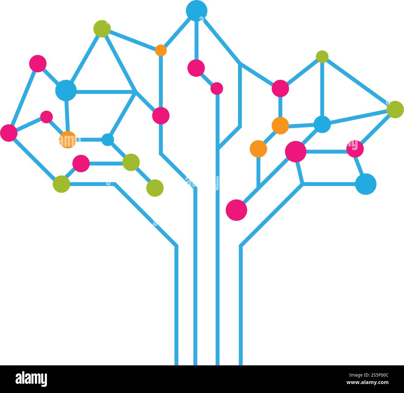 circuit technology ilustration vector template Stock Vector