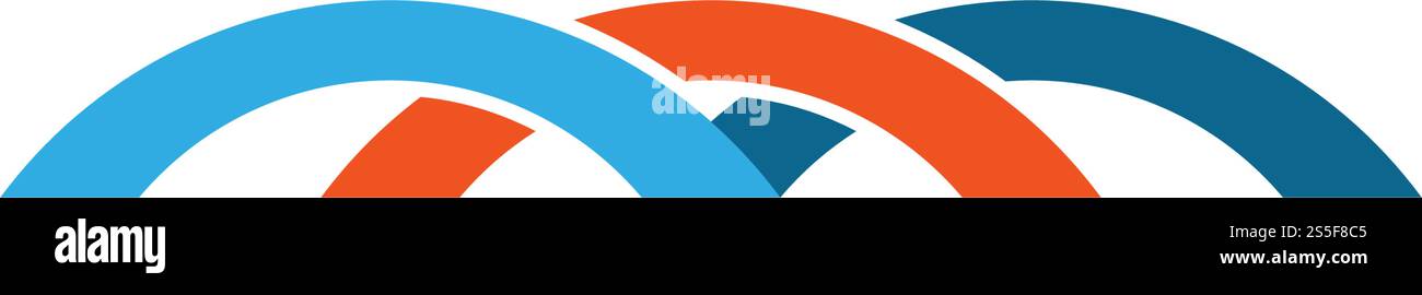 Bridge ilustration logo vector template Stock Vector