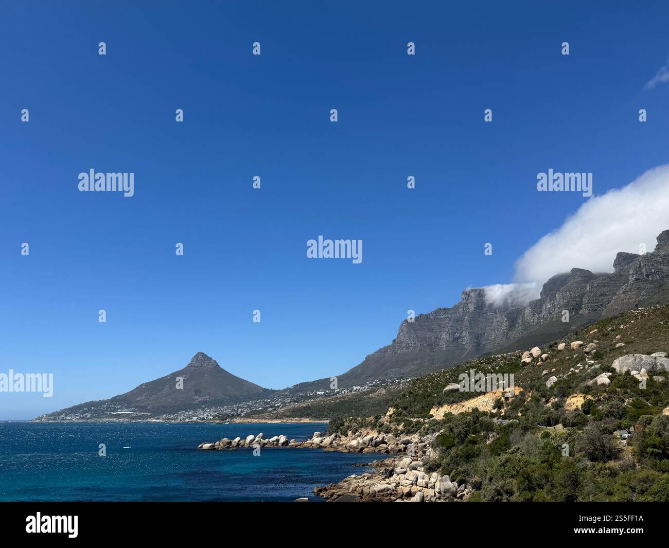 View of Lions Head and Twelve Apostles - Smartphone Captured Stock Image