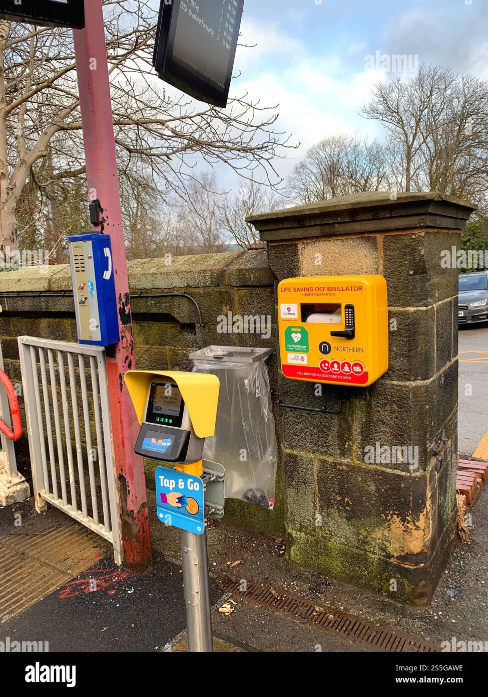 Burley in Wharfedale houses house West Yorkshire place live lived lives town Village Country England British UK stone type homes family families old - Smartphone Captured Stock Image