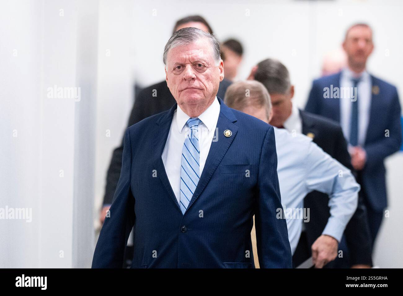 UNITED STATES - JANUARY 14: Rep. Tom Cole R-Okla., leaves the House ...