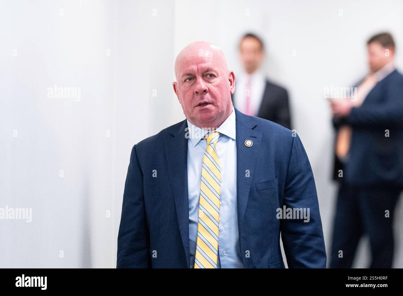 UNITED STATES - JANUARY 14: Rep. David Taylor, R-Ohio, leaves the House ...