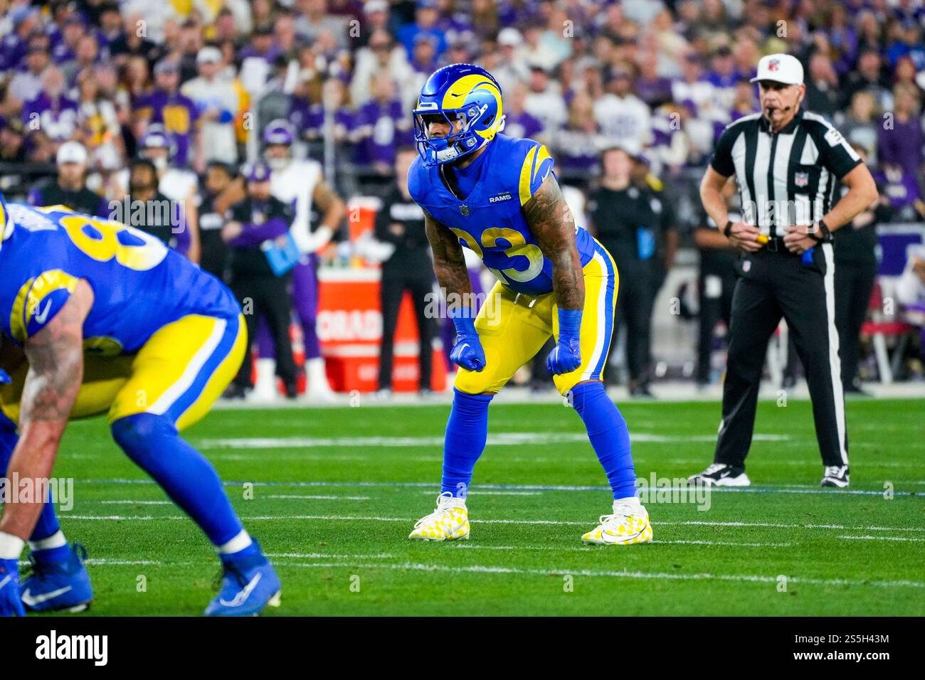 Los Angeles Rams running back Kyren Williams (23) during the first half ...