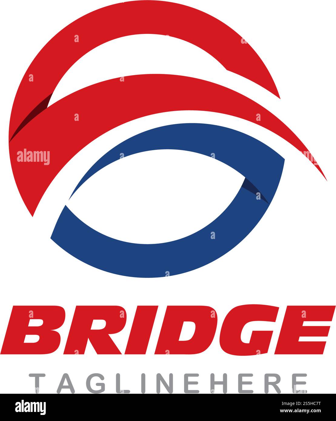Bridge ilustration logo vector template Stock Vector