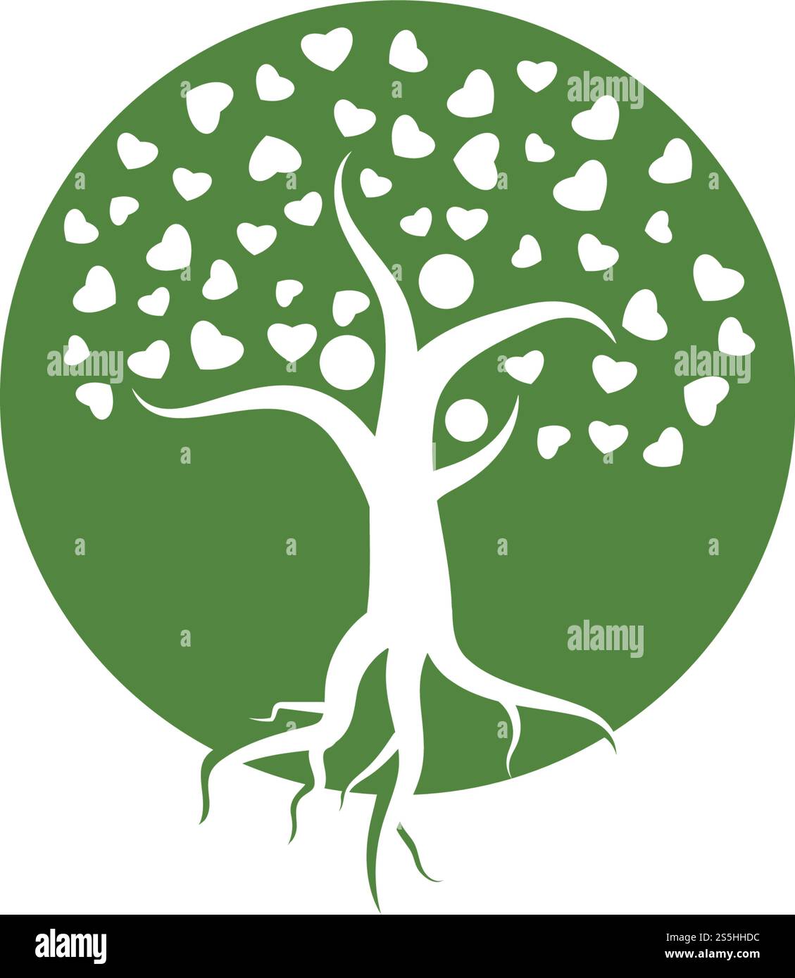 family tree ilustration logo template vector illustration Stock Vector ...