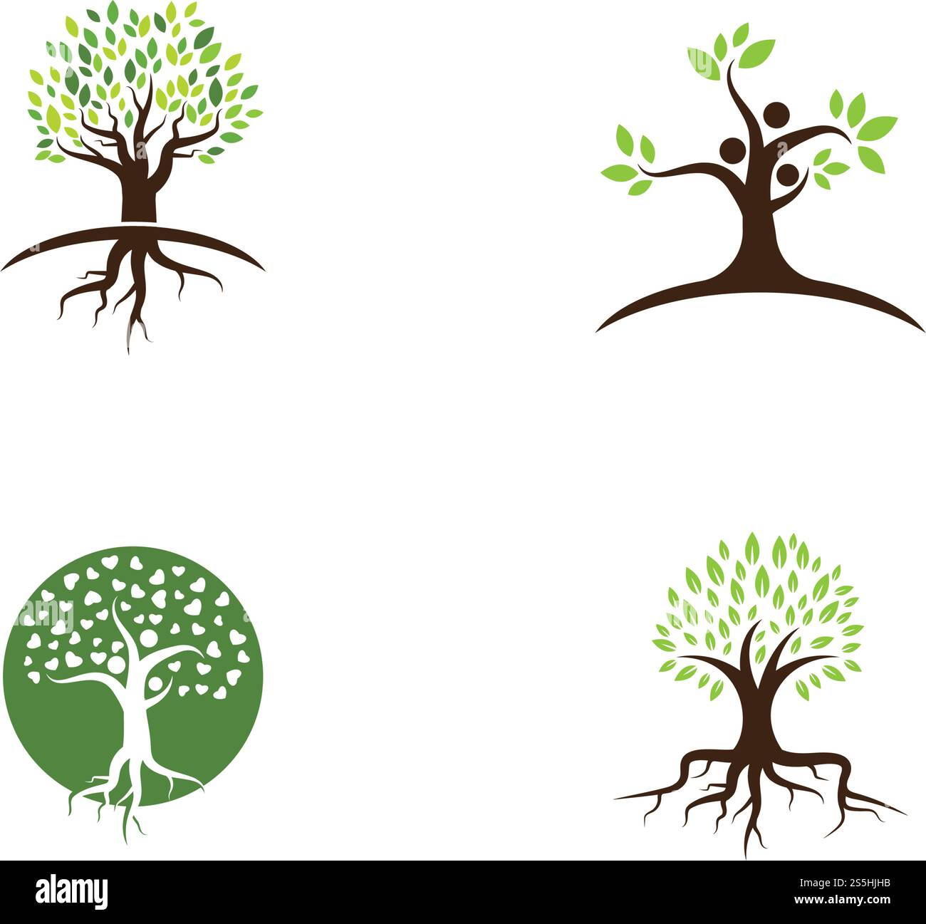 family tree logo template vector illustration Stock Vector Image & Art ...