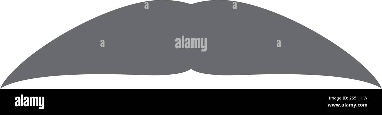 Mustache icon vector ilustration template Stock Vector