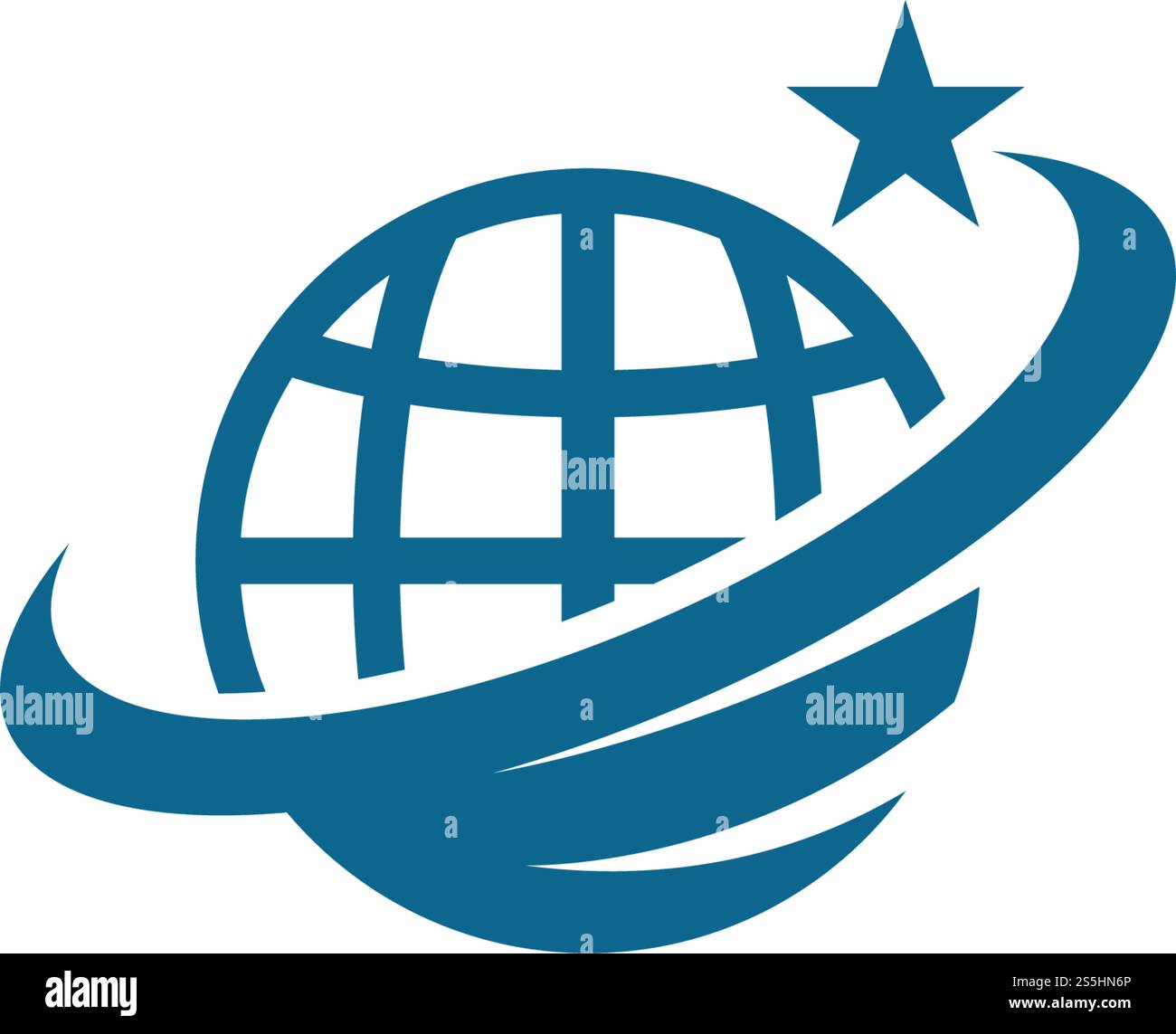 globe ilustration logo vector template Stock Vector