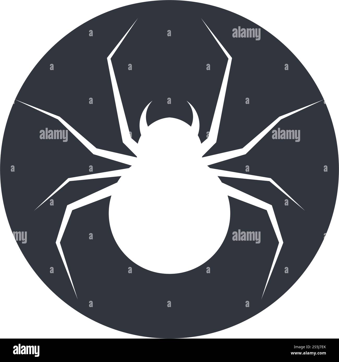 spider ilustration logo vector template Stock Vector
