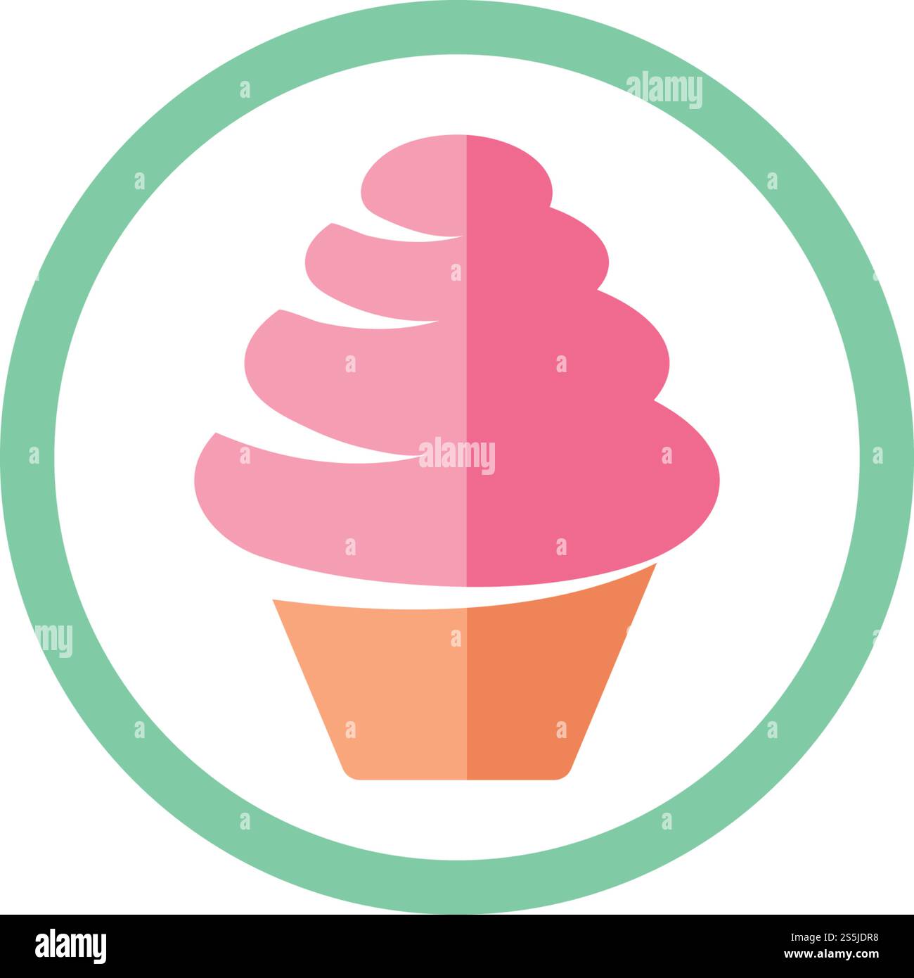 Cake logo vector ilustration template Stock Vector