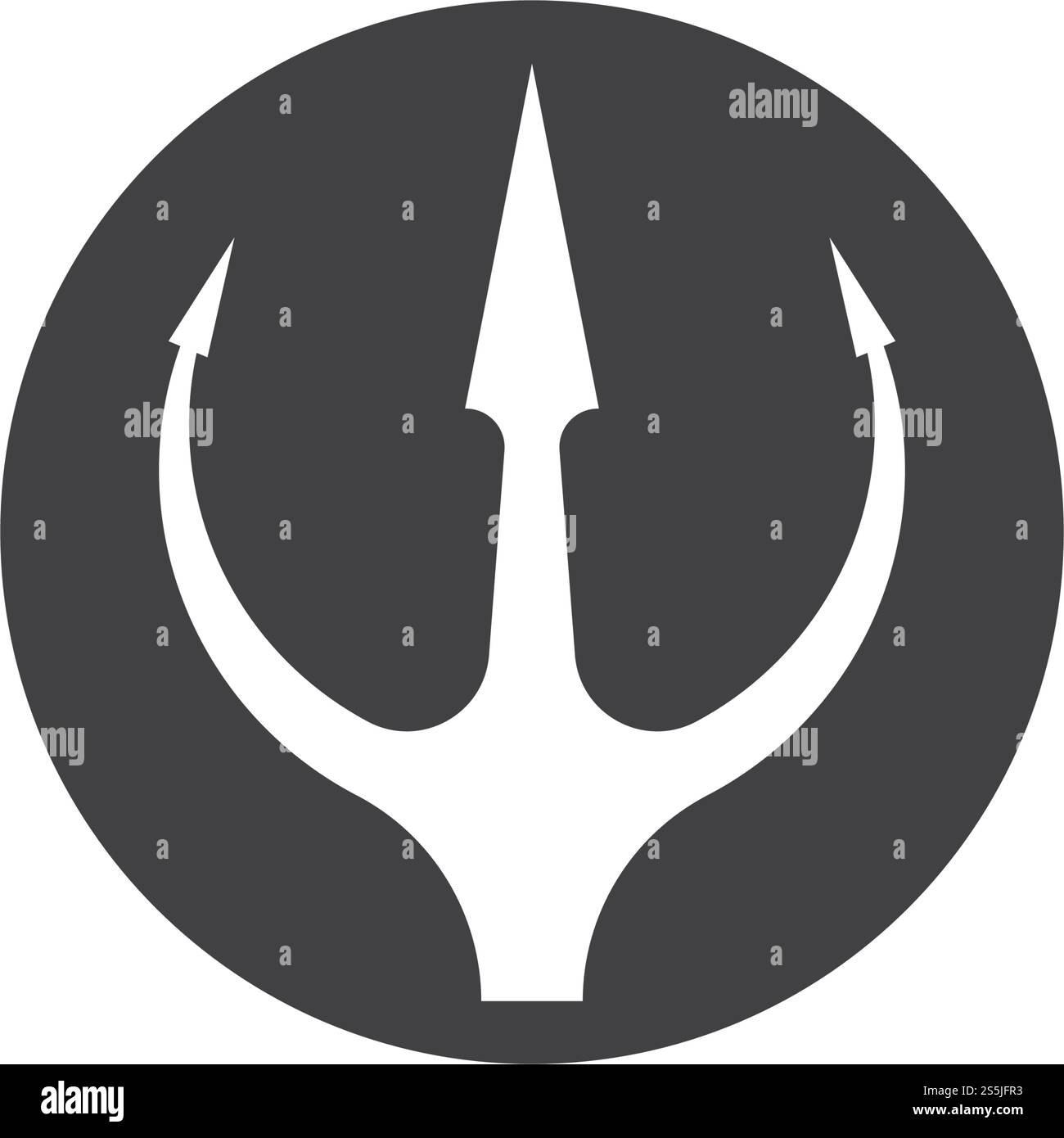 Trident Logo Template vector icon illustration design Stock Vector ...