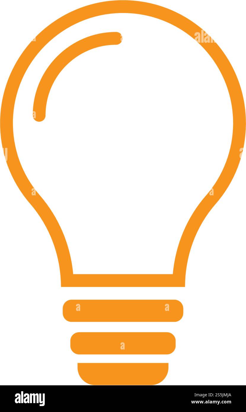 bulb logo vector ilustration template Stock Vector