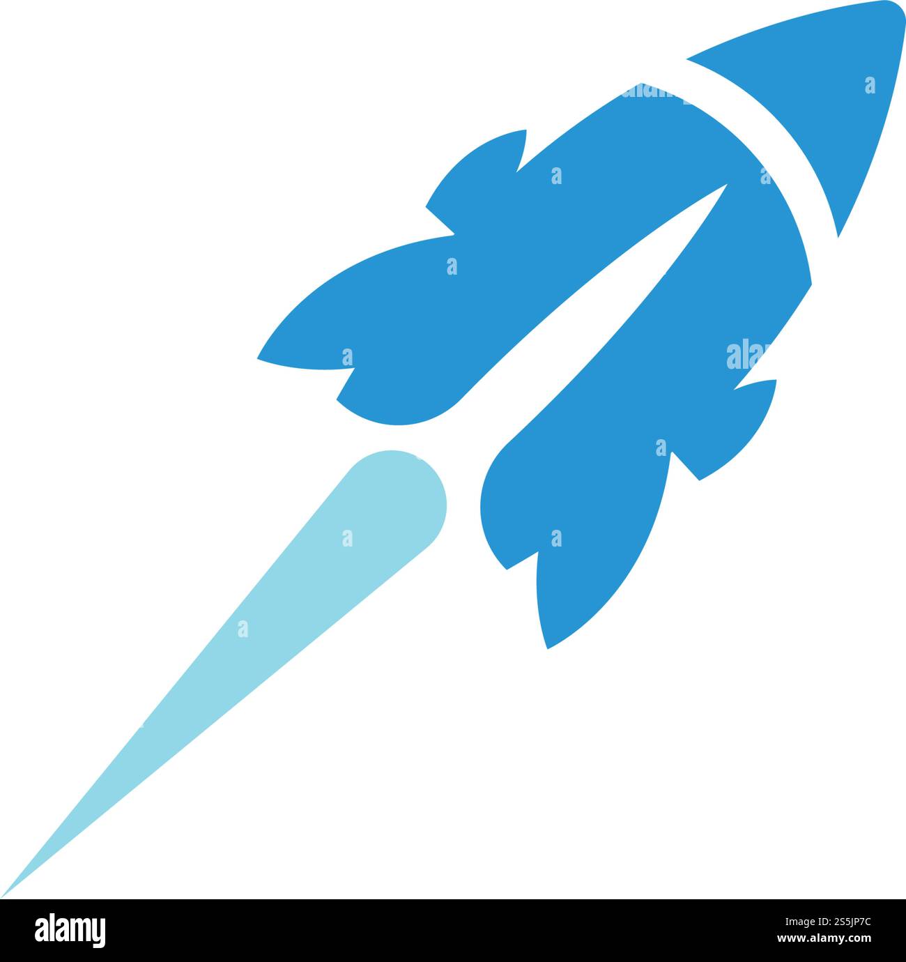 Rocket ilustration logo vector icon template Stock Vector
