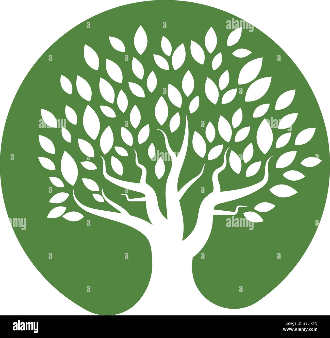 Tree icon logo template vector illustration Stock Vector Image & Art ...