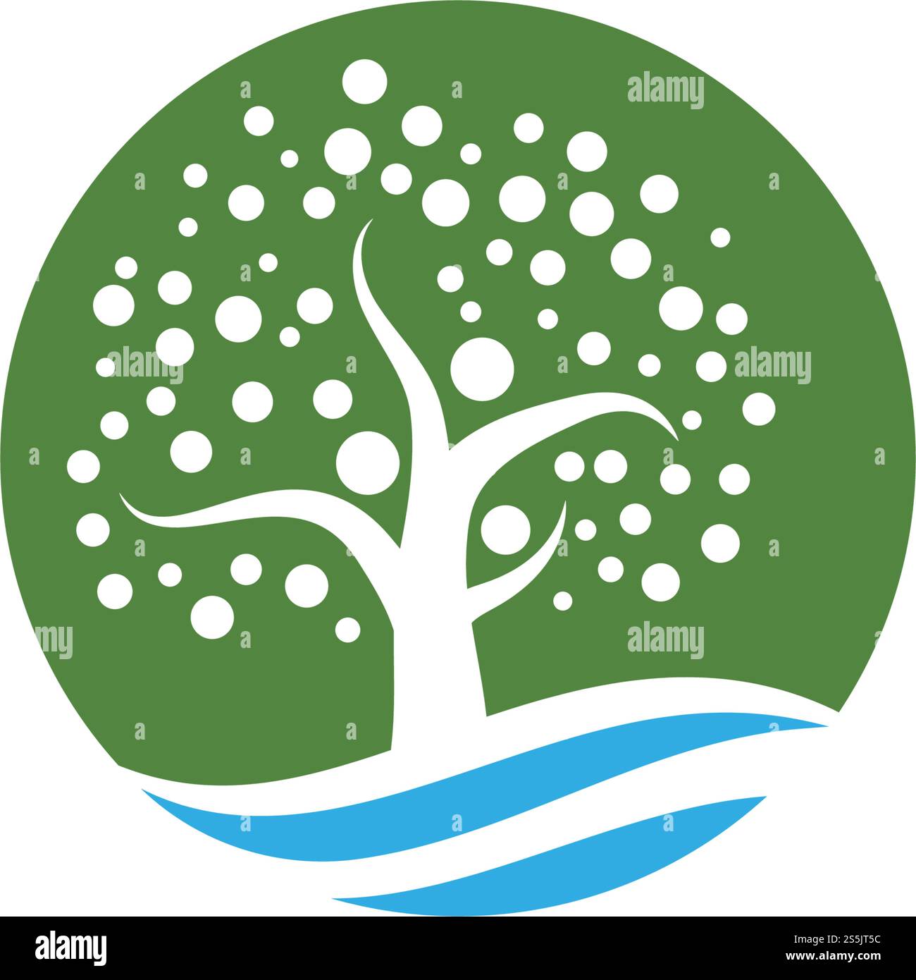 family tree ilustration logo template vector illustration Stock Vector ...