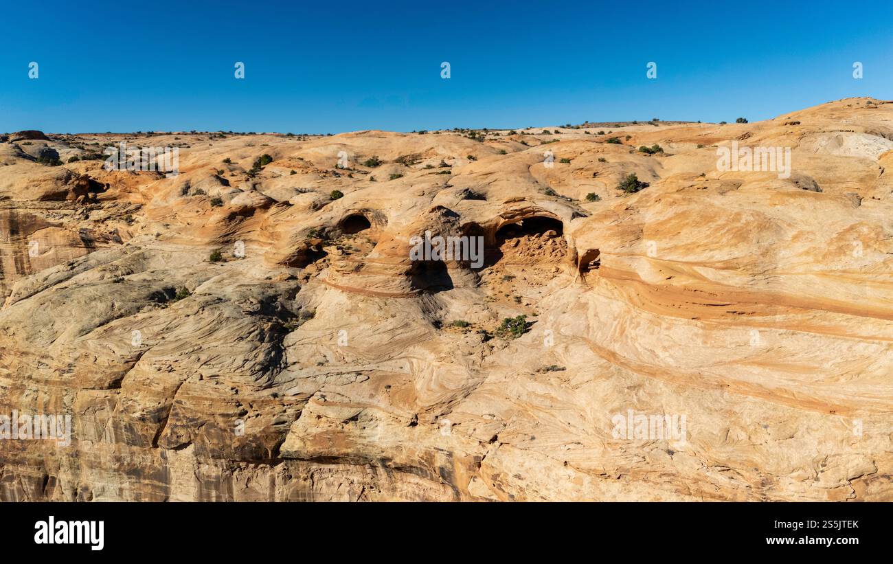 Aerial photograph of Colonnade Arch, a unique rock formation near Green ...