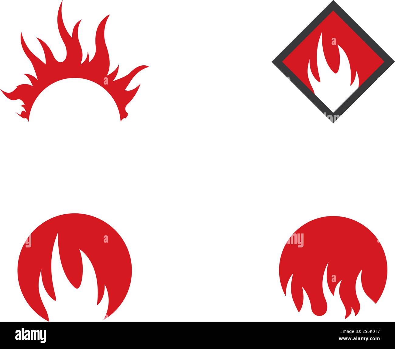 Fire flame ilustration vector Template Stock Vector Image & Art - Alamy
