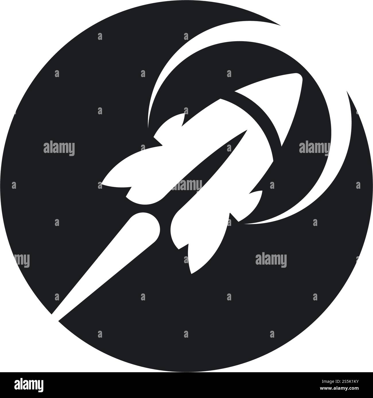 Rocket ilustration logo vector icon template Stock Vector