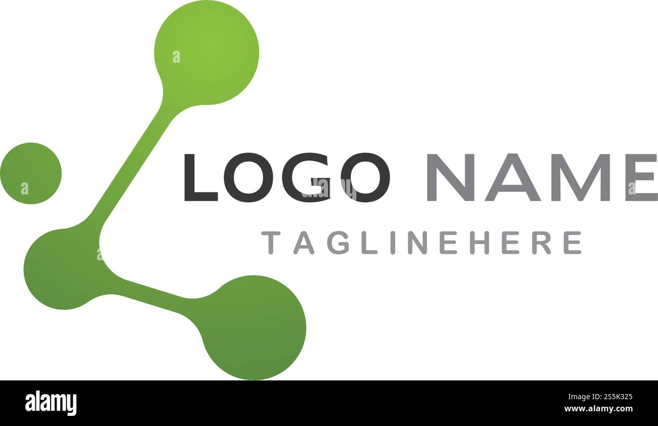 molecule logo vector icon template Stock Vector Image & Art - Alamy