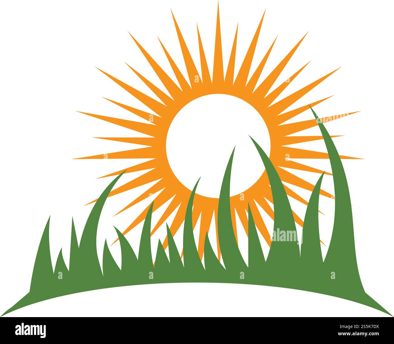 Grass ilustration vector template Stock Vector