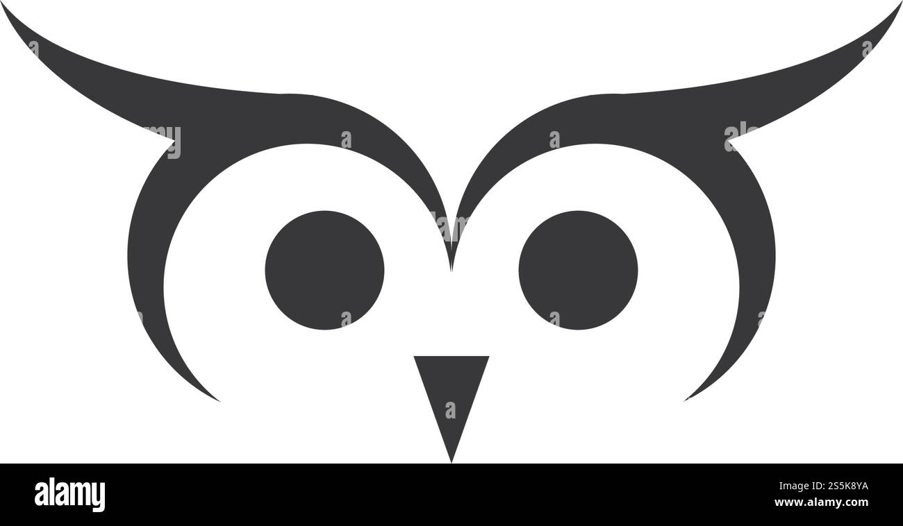 Owl logo vector icon template Stock Vector Image & Art - Alamy