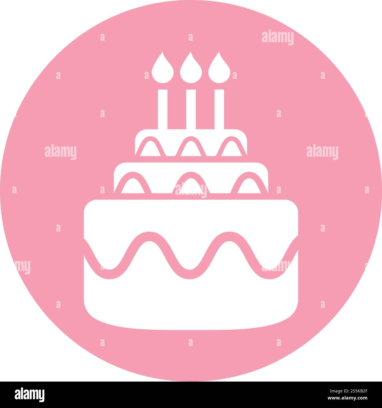 Cake logo vector ilustration template Stock Vector