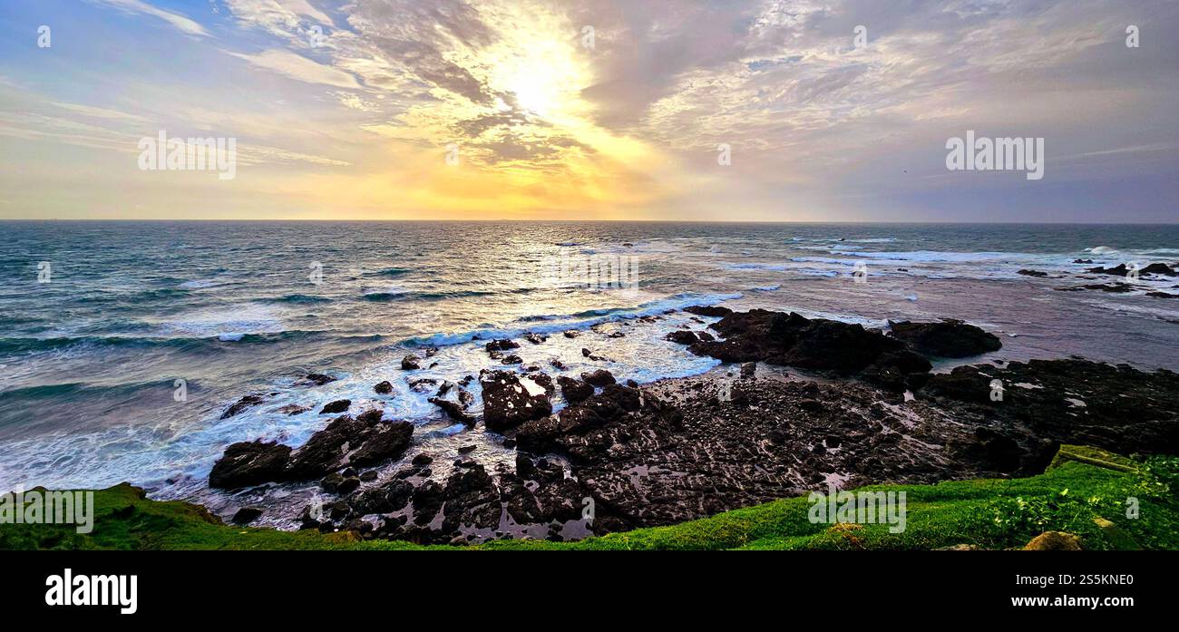 Lizard Point winter sunlight - Smartphone Captured Stock Image