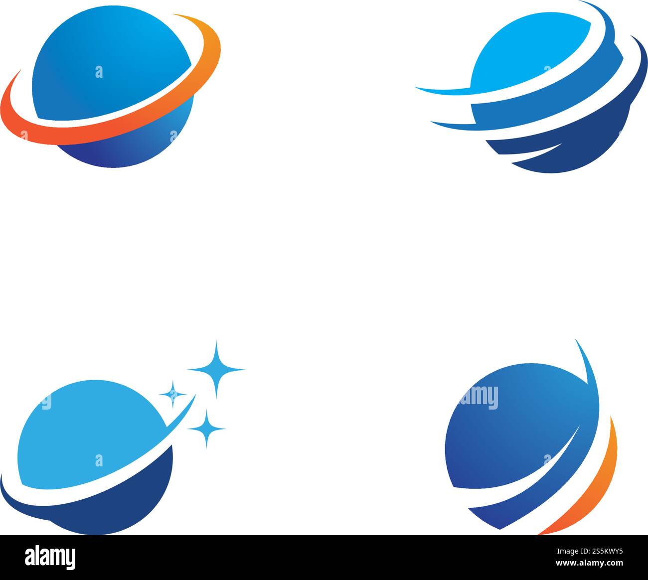 globe ilustration logo vector template Stock Vector