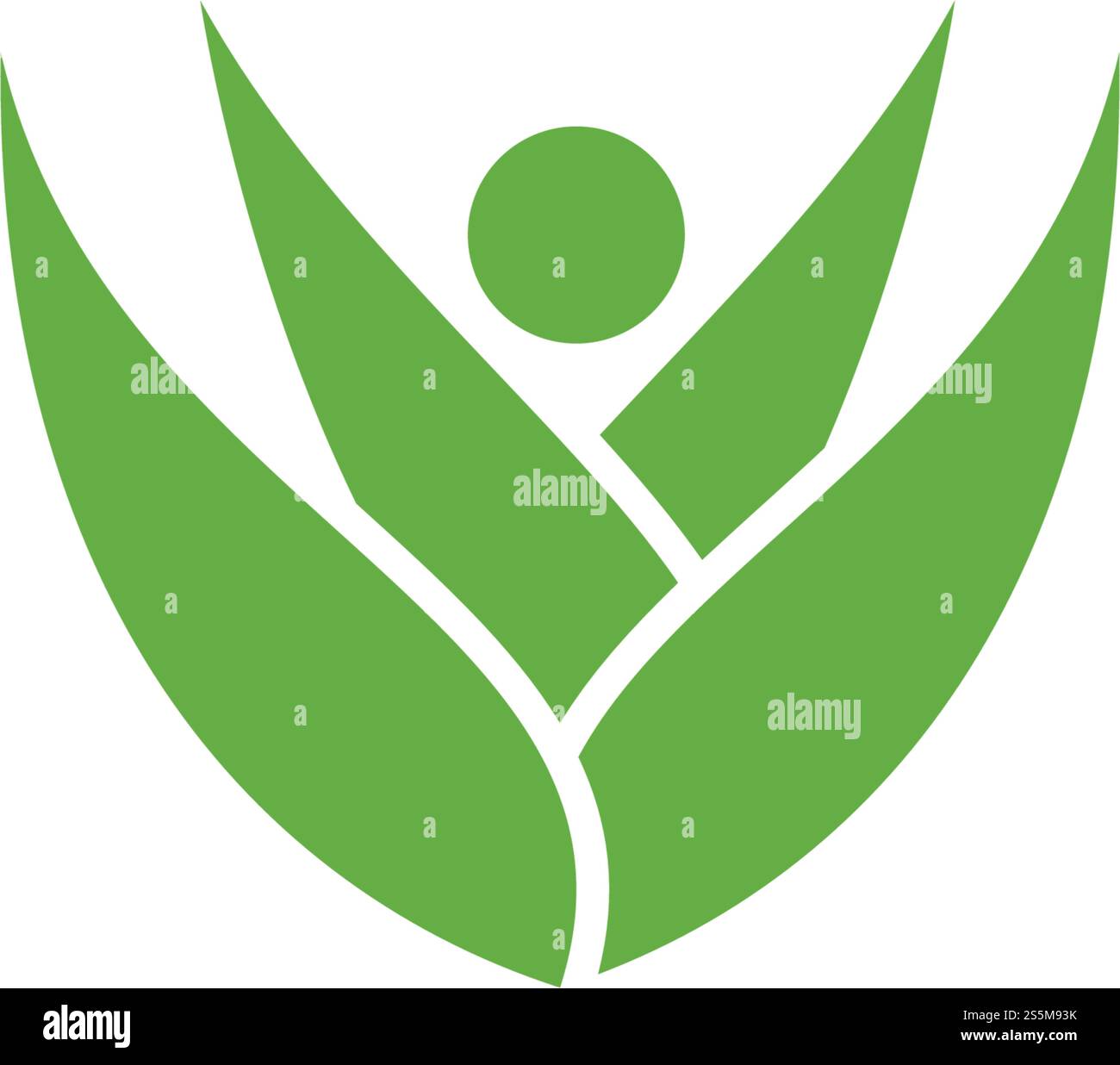 Aloe vera logo vector ilustration template Stock Vector