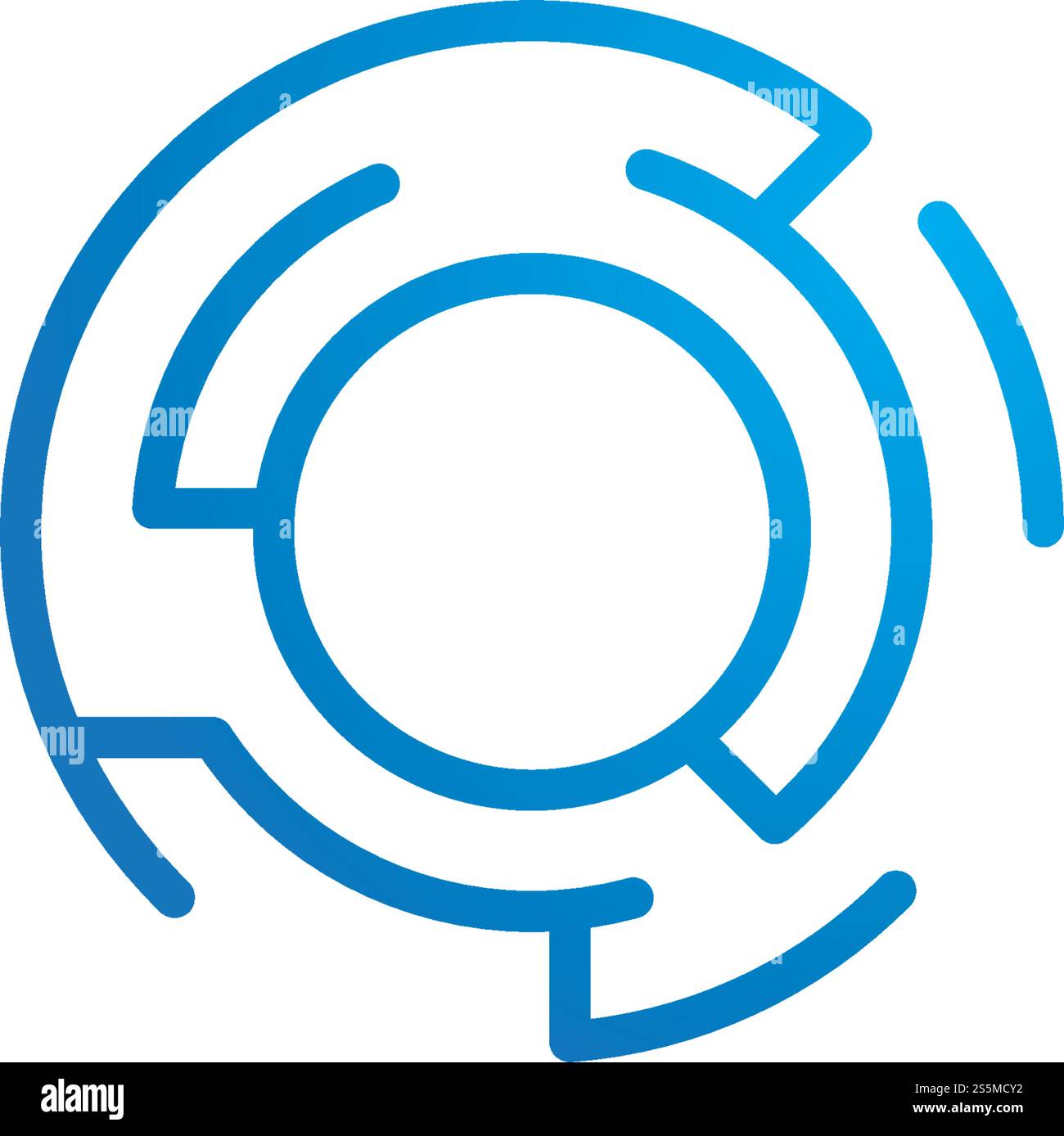 circuit technology ilustration vector template Stock Vector