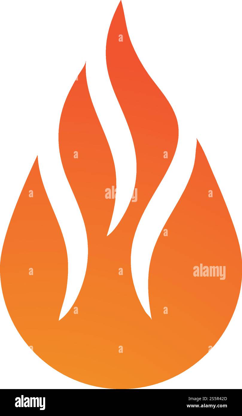 Fire flame Logo vector Template Stock Vector Image & Art - Alamy