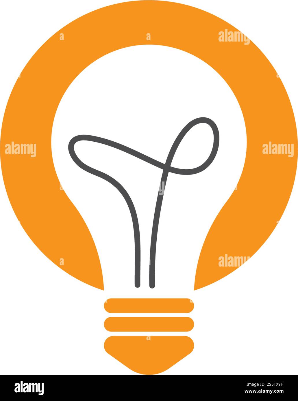 Bulb logo vector ilustration template Stock Vector