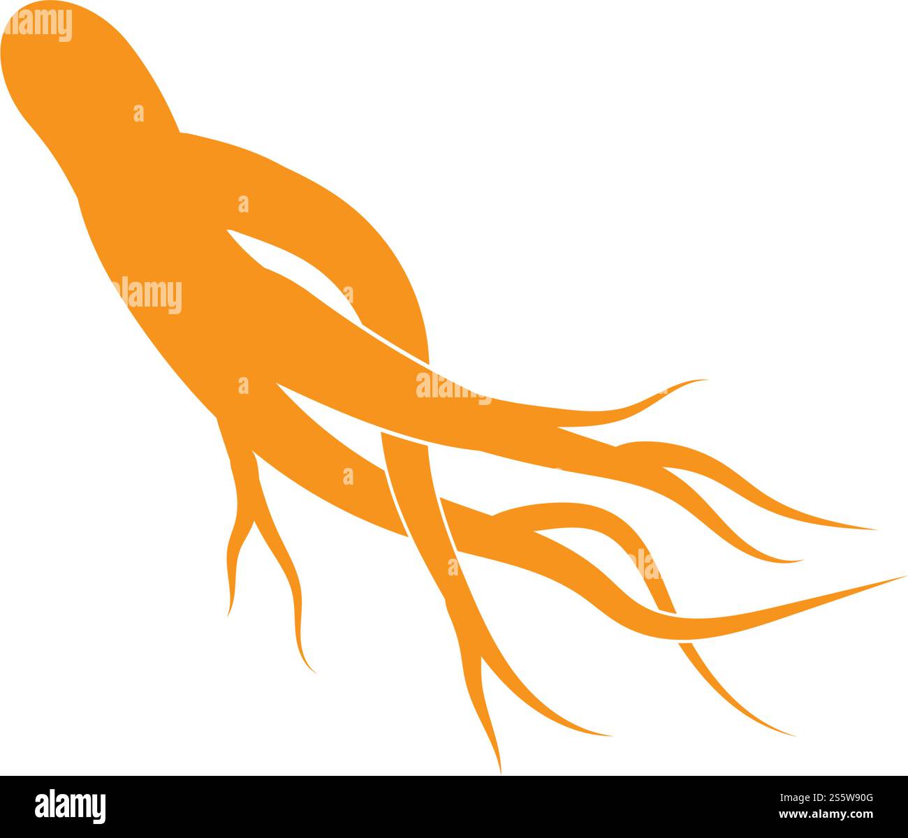 Ginseng Wave Logo Template vector symbol nature Stock Vector