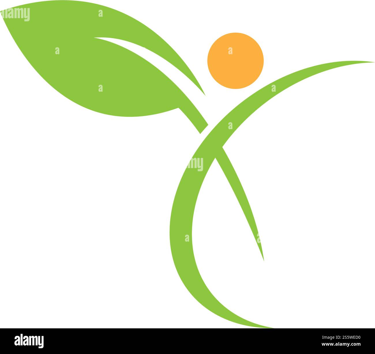 green leaf ecology logo vector template Stock Vector Image & Art - Alamy