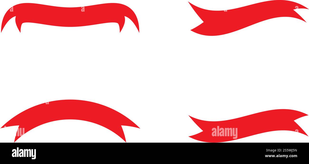 ribbon logo vector icon template Stock Vector Image & Art - Alamy