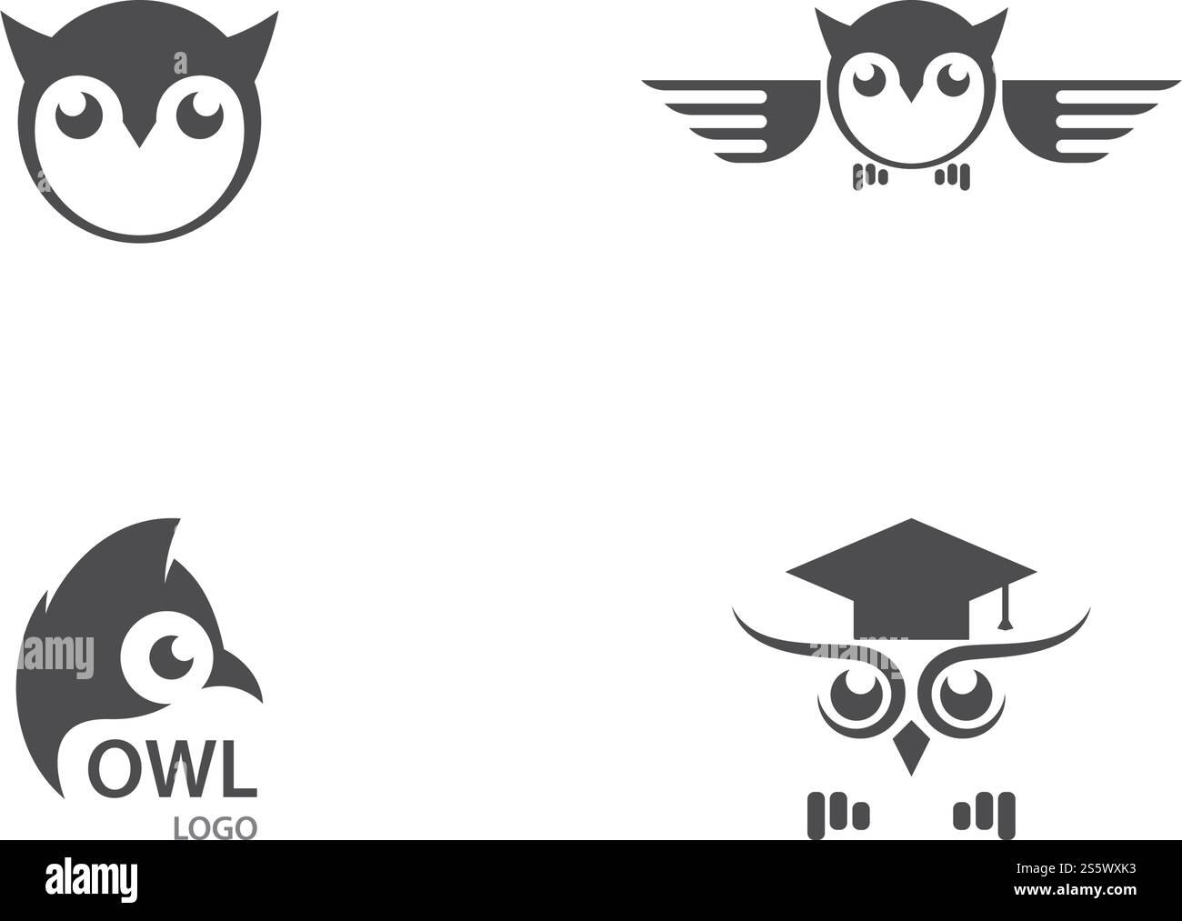 Owl logo vector icon template Stock Vector Image & Art - Alamy