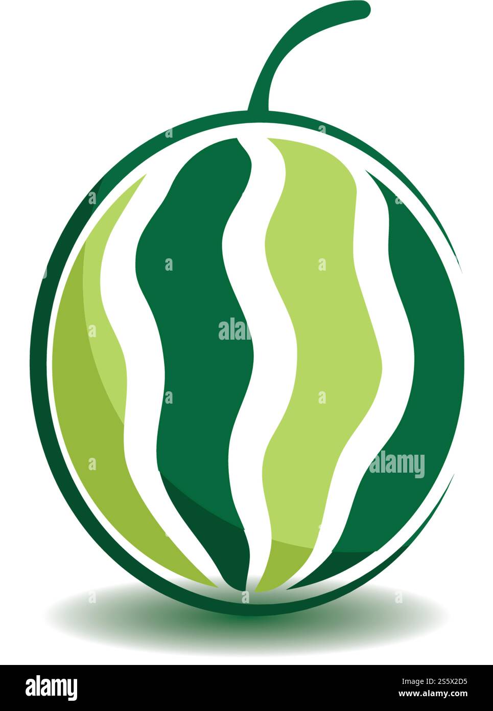 Watermelon icon Ilustration vector template Stock Vector
