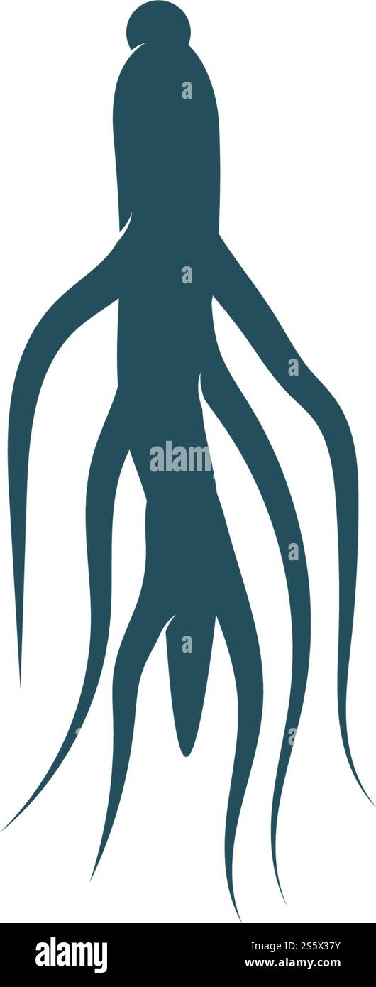 Ginseng Wave Logo Template vector symbol nature Stock Vector