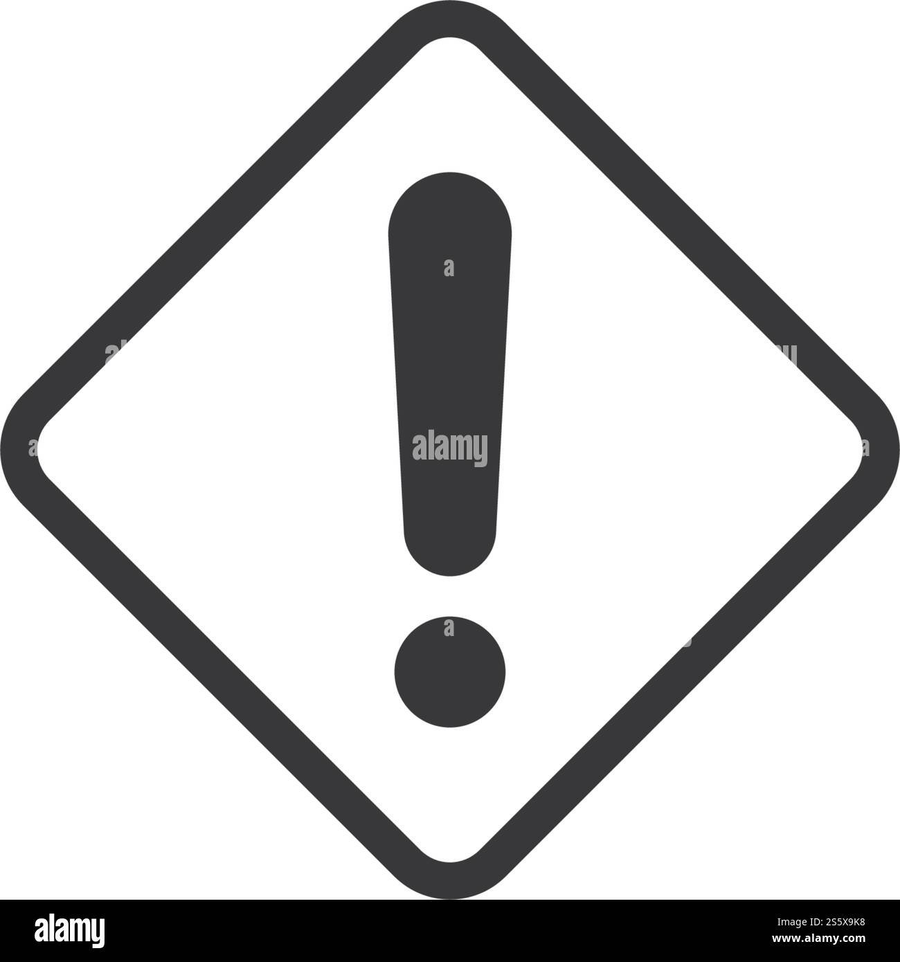 Warning icon vector template Stock Vector Image & Art - Alamy