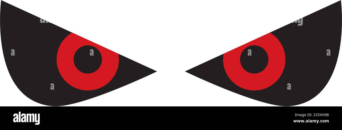 Devil Eye logo vector template Stock Vector