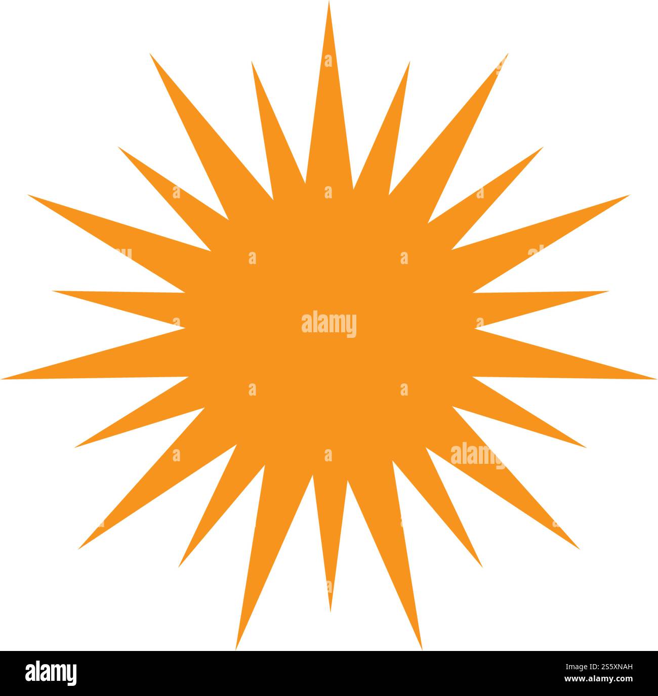 sun ilustration logo vector icon Stock Vector