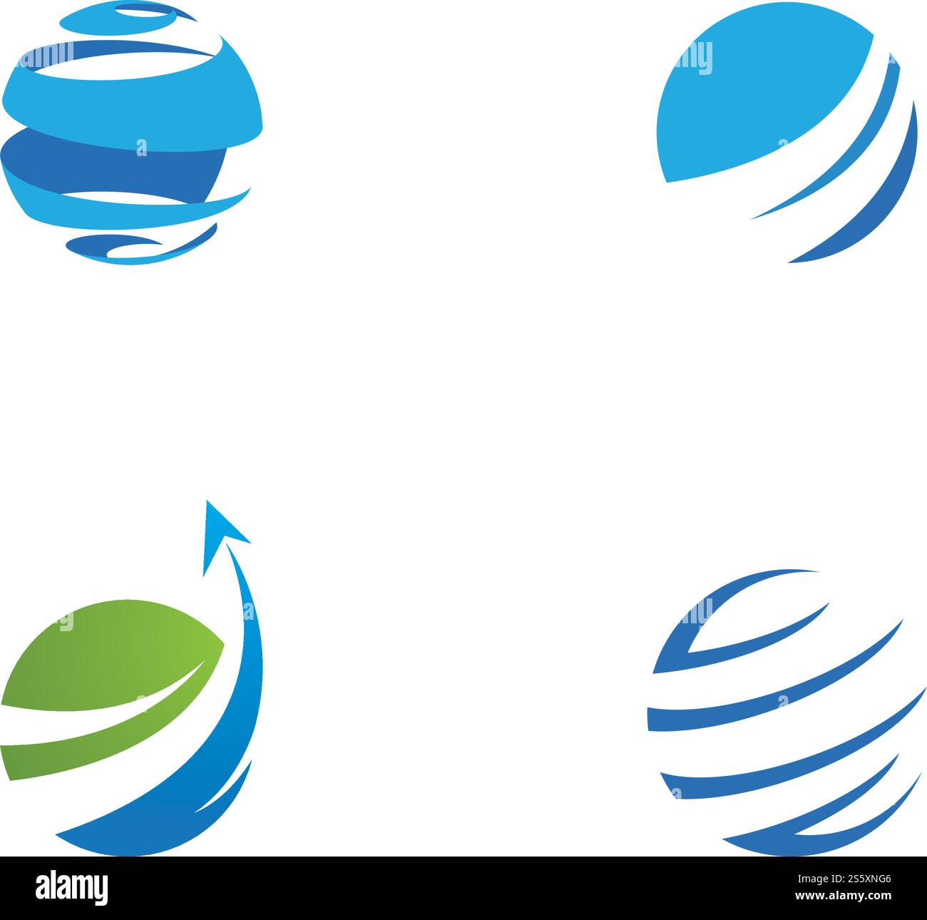 Globe technology ilustration logo vector template Stock Vector